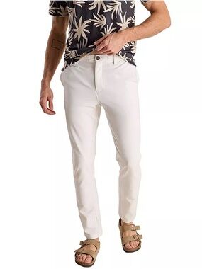 Chubbies Men's The Vannas Everywhere Performance Pants In White Size M 30”